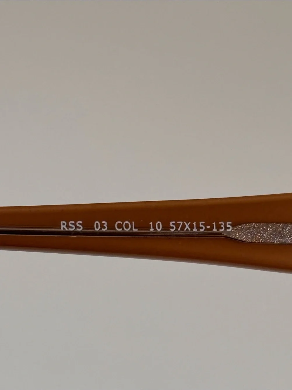 RS/Steffani Rectangular Brown Metal Rim Glasses RSS 03 COL 10 57X15-135